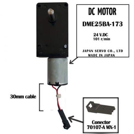 Motor Reductor DC 101RPM 24V DC