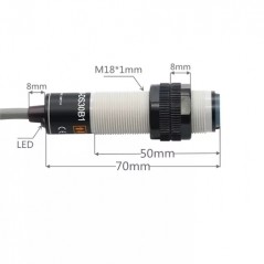 Senzor optic M12 E3F-2B1