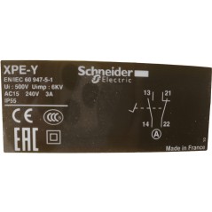 Pedala Electrica Schneider Harmony XPEY110 1NC + 1NO 240 VAC